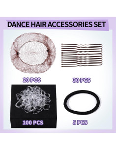 Kit de Accesorios para Cabello de Danza YGDZ - Moños Perfectos 2