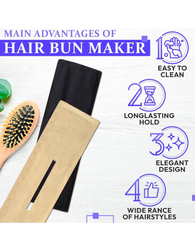 3 Piezas Creador de Moños Deft para Cabello - Accesorios Elegantes