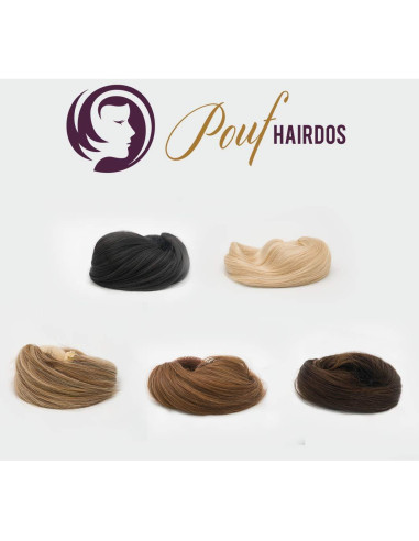 Extensión de Moño de Cabello Humano Colección de Sue Aurbun