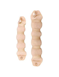 Juego de 2 Donas de Pelo DNHCLL Beige (1 Grande 22.9cm + 1 Pequeña 18.5cm)