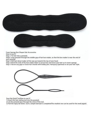 Juego de Moños de Pelo LTHYHJ 31 Piezas Accesorios Estilo