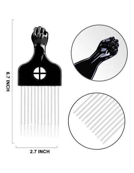 Juego de Peinado Supaze 3 Piezas - Esponjas y Pico Afro