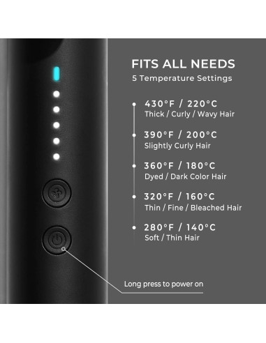 Plancha de Cabello TYMO Airflow 2.0 - Rizador y Alisador 2 en 1