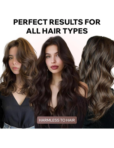 Kit de Rulos Sin Calor Terciopelo Jumbo 4 pcs con Bufanda