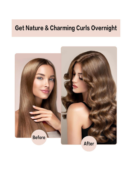 Rizador de Cabello Sin Calor Seritant - 4 Varillas Terciopelo