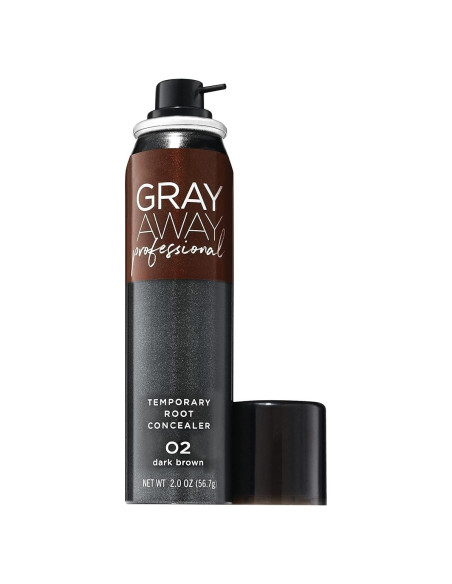 Spray de Retoque Temporal Gray Away 56.7 g Marrón Oscuro