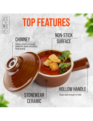 Cocinero de Huevos Roe & Moe - Vaporera Cerámica 340g