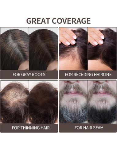 Waverloo Magic Root Cover Up - Polvo para Raíces Marrón Oscuro 28g