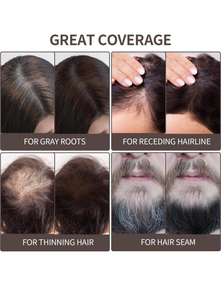 Waverloo Magic Root Cover Up - Polvo para Raíces Marrón Oscuro 28g