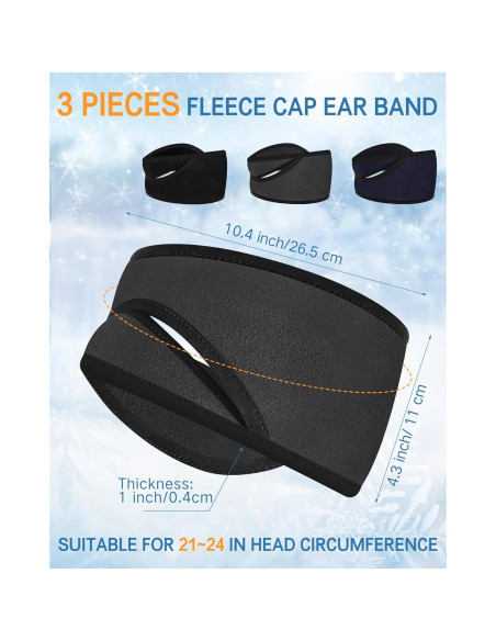 Gorro Aislante para Oídos Neer - Forro Polar 3 Piezas