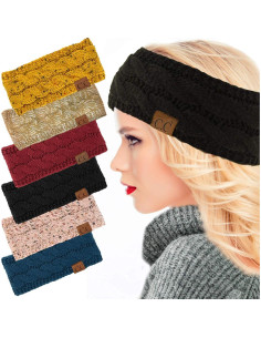 Diadema de Invierno Suave para Mujeres Alayna - Negro 2