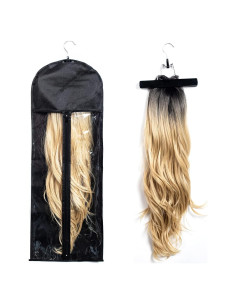 Bolsa de Almacenamiento para Extensiones de Cabello RJMBMUP 80 cm Negra