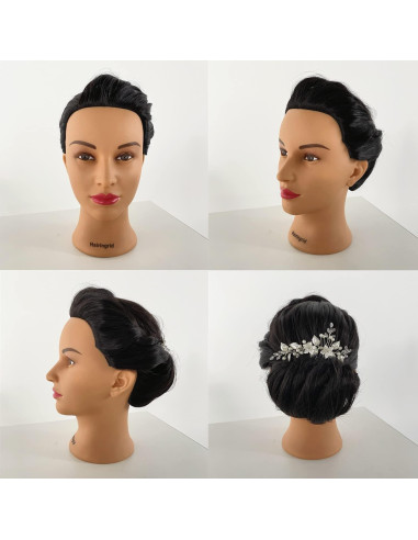 Cabeza de Maniquí Hairingrid para Estilismo 66-71 cm Negro