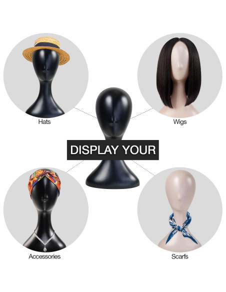 Cabeza de Maniquí Plástico Studio Limited 40cm Nude Soporte