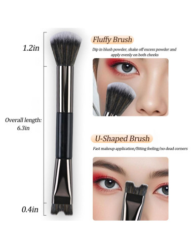 Juego de 2 Brochas de Contorno de Nariz Mdscve - Doble Extremo