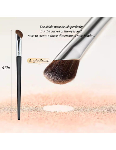 Juego de 2 Brochas de Contorno de Nariz Mdscve - Doble Extremo