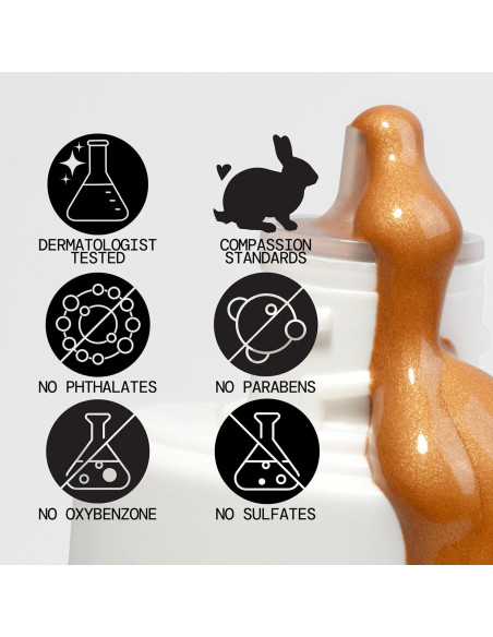 Bronceador Líquido Pacifica Sunny Glow - 40.82g, Brillo Natural