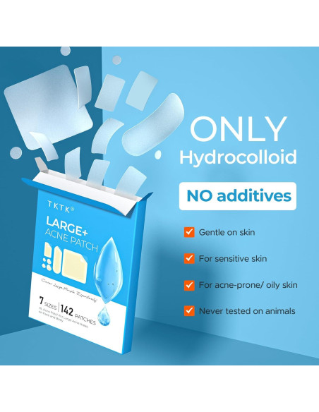 Parche Hidrocoloide para Acné TKTK - 142 Parches en 7 Tamaños Parche Hidrocoloide para Acné TKTK - 142 Parches en 7 Tamaños