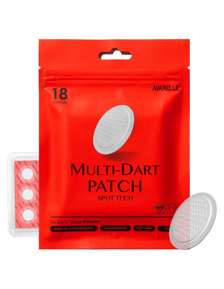 Parches Microneedle Avarelle Spot Tech para Acné 18 CT