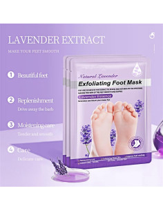 Mascarilla Exfoliante para Pies Unisex 5 Pares - Suaviza y Revitaliza 2