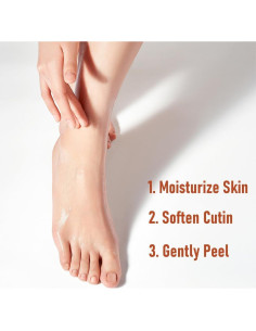 Mascarilla Exfoliante para Pies VGO - 3 Pares, 15 Minutos 2