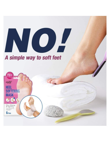 Máscara Suavizante de Talones Epielle | Hidratación Intensiva 4 Pzas