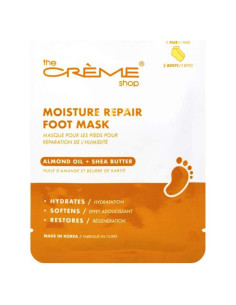 Máscara Hidratante para Pies The Crme Shop con Karité y Almendra