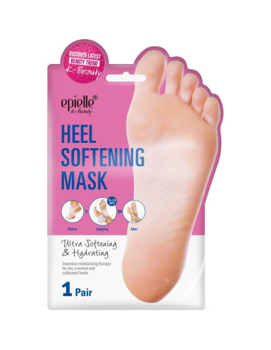 Máscara Suavizante de Talones Epielle | Hidratación Intensiva 4 Pzas