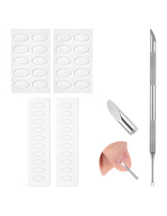 Juego Empujador de Cutículas Profesional HaiFafafaing Acero Inoxidable