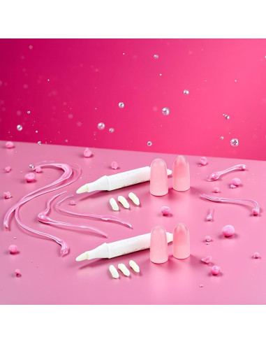 2 Piezas Lápiz Corrector de Esmalte Rosa YuanHolumid