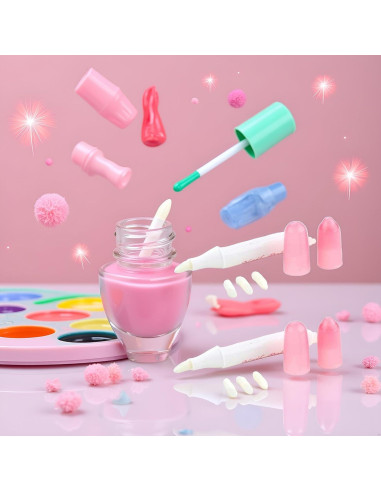 2 Piezas Lápiz Corrector de Esmalte Rosa YuanHolumid