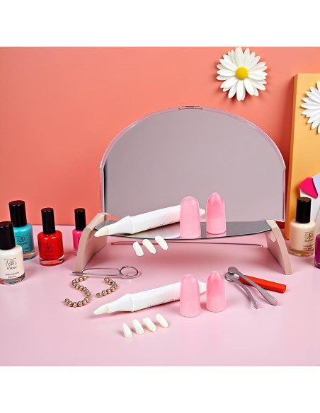 2 Piezas Lápiz Corrector de Esmalte Rosa YuanHolumid