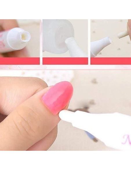 2 Piezas Lápiz Corrector de Esmalte Rosa YuanHolumid