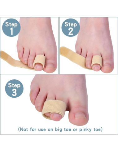 Separadores de Dedos Reutilizables Meidland Beige para Alineación