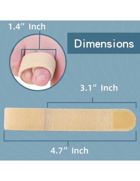 Separadores de Dedos Reutilizables Meidland Beige para Alineación Separadores de Dedos Reutilizables Meidland Beige para Alineación