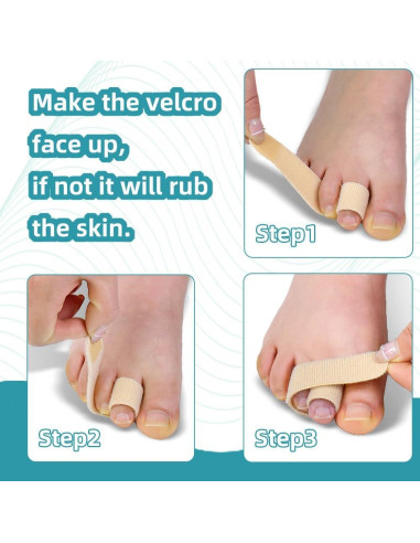 Separadores de Dedos Reutilizables Meidland Beige para Alineación