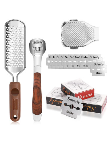 Juego de Lima y Raspador de Callos AEJMYS - 30 Cuchillas