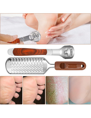 Juego de Lima y Raspador de Callos AEJMYS - 30 Cuchillas