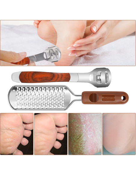 Juego de Lima y Raspador de Callos AEJMYS - 30 Cuchillas