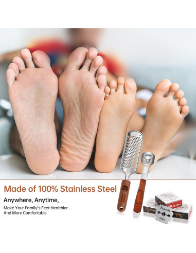 Juego de Lima y Raspador de Callos AEJMYS - 30 Cuchillas