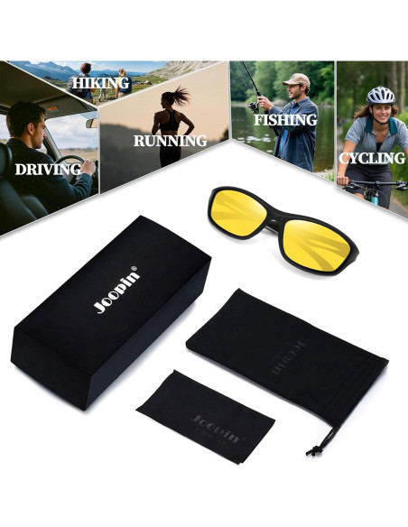 Gafas de sol deportivas Joopin UV400 visión nocturna unisex Gafas de sol deportivas Joopin UV400 visión nocturna unisex