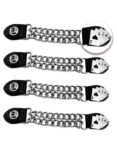 Extensores de Chaleco de Motocicleta Unisex - Cadenas de Cromo