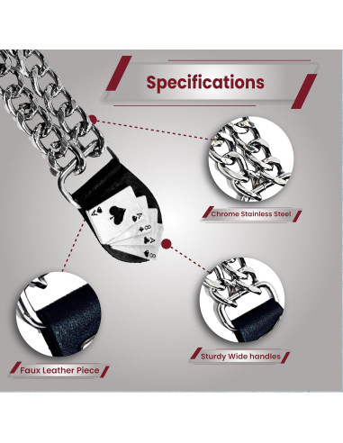 Extensores de Chaleco de Motocicleta Unisex - Cadenas de Cromo