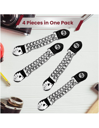 Extensores de Chaleco de Motocicleta Unisex - Cadenas de Cromo