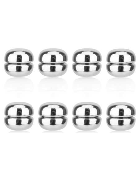 8 Alfileres Magnéticos para Hijab XIHIRCD Plateados 1.2cm