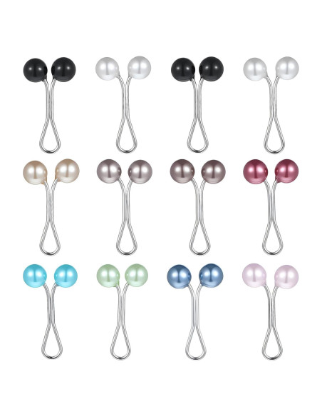 12 Clips para Hijab de Perlas ValueBargain - Accesorios Mujeres