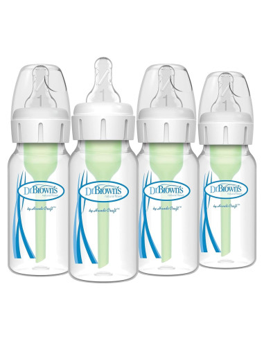 Biberón Anti-Cólico Dr. Brown's Natural Flow 4 oz 4 unidades