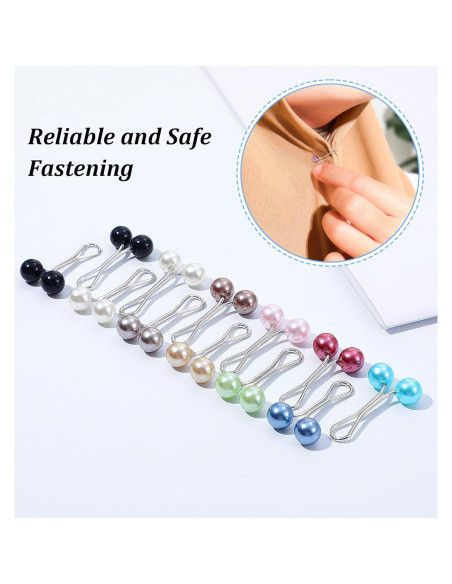 12 Clips para Hijab de Perlas ValueBargain - Accesorios Mujeres