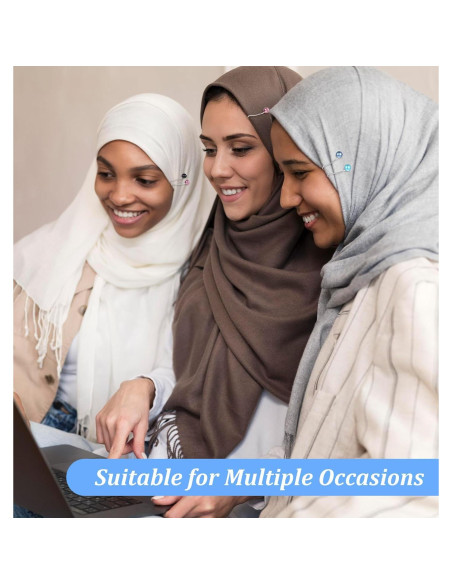 12 Clips para Hijab de Perlas ValueBargain - Accesorios Mujeres