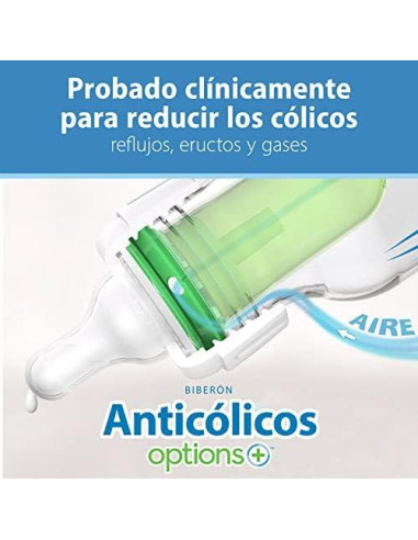 Biberón Anti-Cólico Dr. Brown's Natural Flow 4 oz 4 unidades